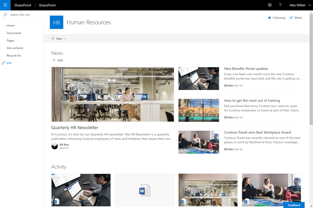 Sharepoint - Modern Team Sites