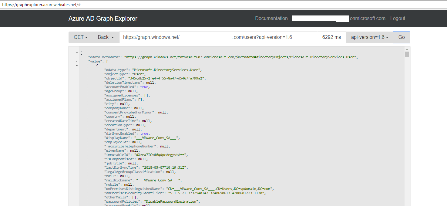 Azure AD Graph Explorer