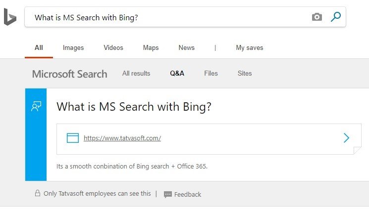 Microsoft Search in Bing