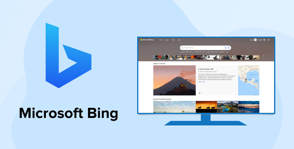 Microsoft Bing Search Result Snippets With Images From This Results Button