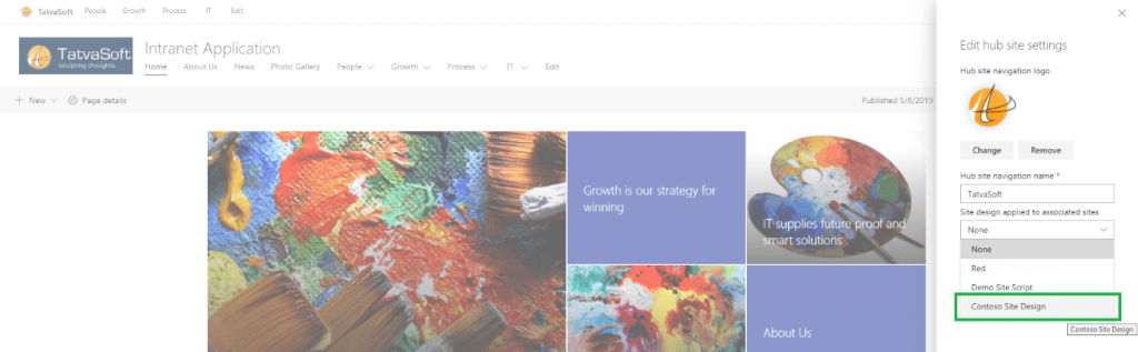 Introduction to SharePoint Site Design and Site Script - TatvaSoft Blog