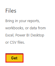 Click Get in the Files box