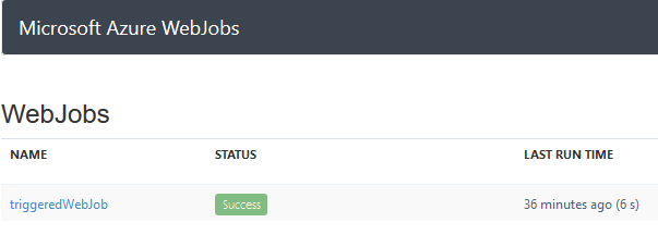 Microsoft Azure WebJobs