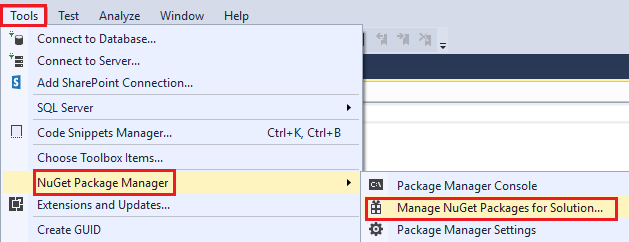 NuGet Package Manager