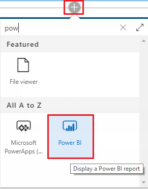 Power BI web part