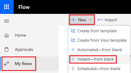 Visit the MS Flow