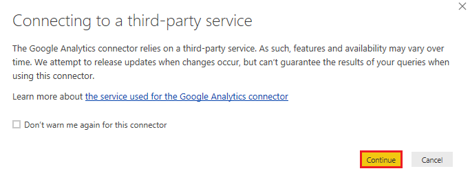 connecting to a third-party service