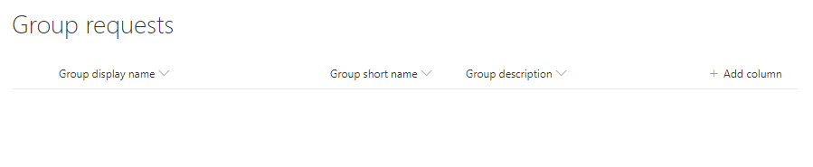 Group requests