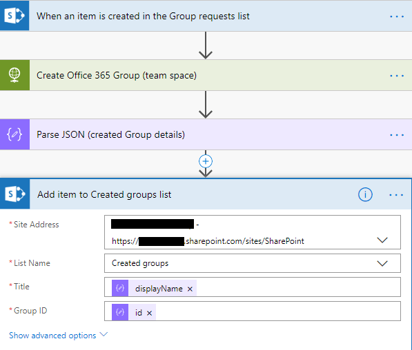 SharePoint - Create item