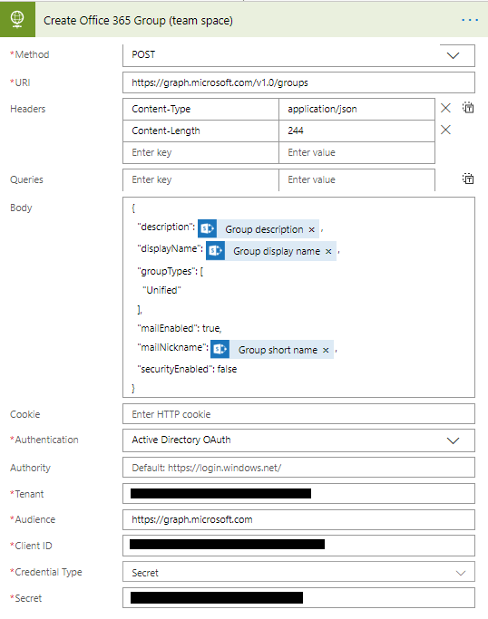 Show advanced options