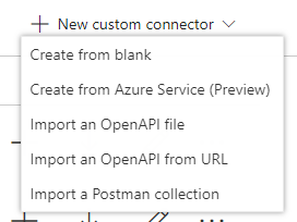 Creating a custom connector Creating a custom connector