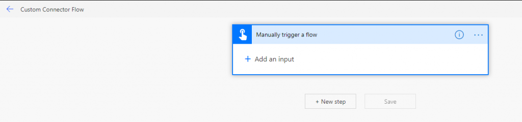 Manually trigger a flow