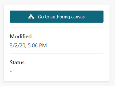 Go to Authoring Canvas