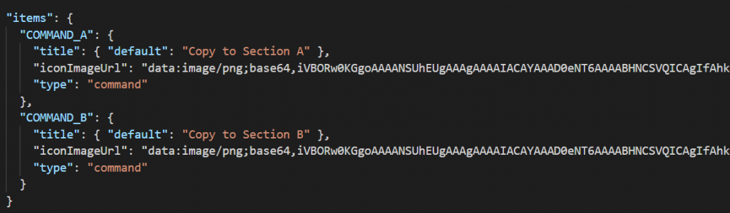 Manifest json file