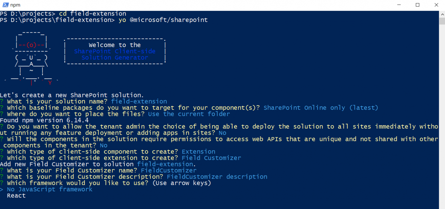 SharePoint Framework Extensions Field Customizer TatvaSoft Blog