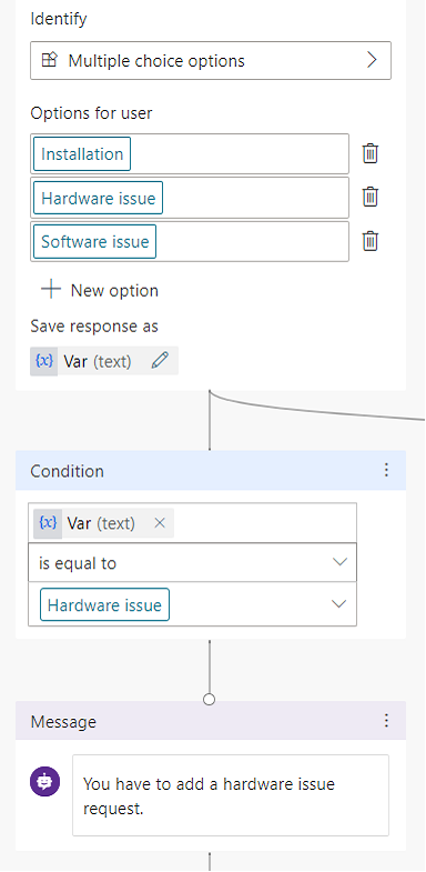 You have to add hardware issue request