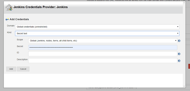 Jenkins Credential Jenkins Credential