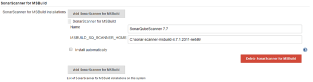 Sonarqube scanner