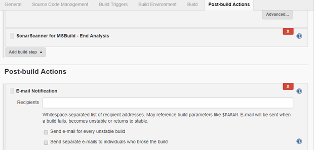 Sonarscanner for MSBuild