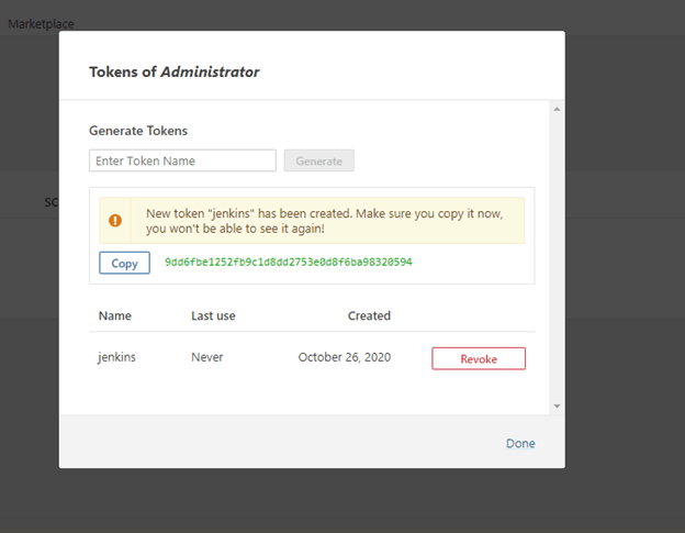 Tokens Administrator Tokens Administrator