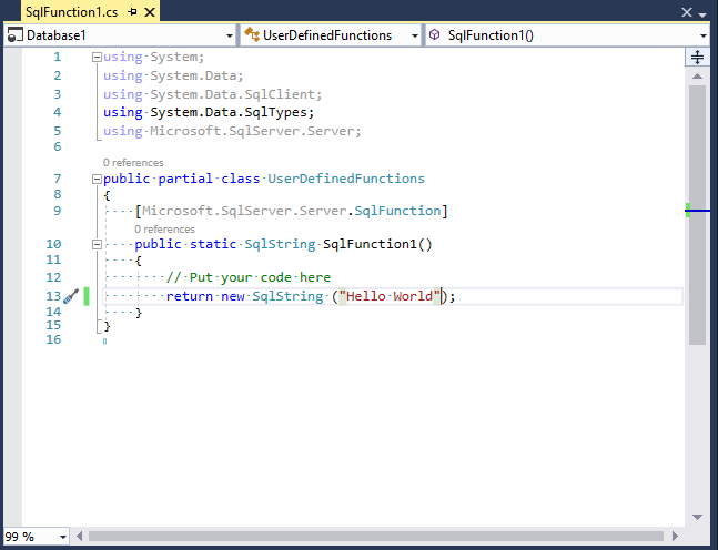 Write SQL CLR Function in C#