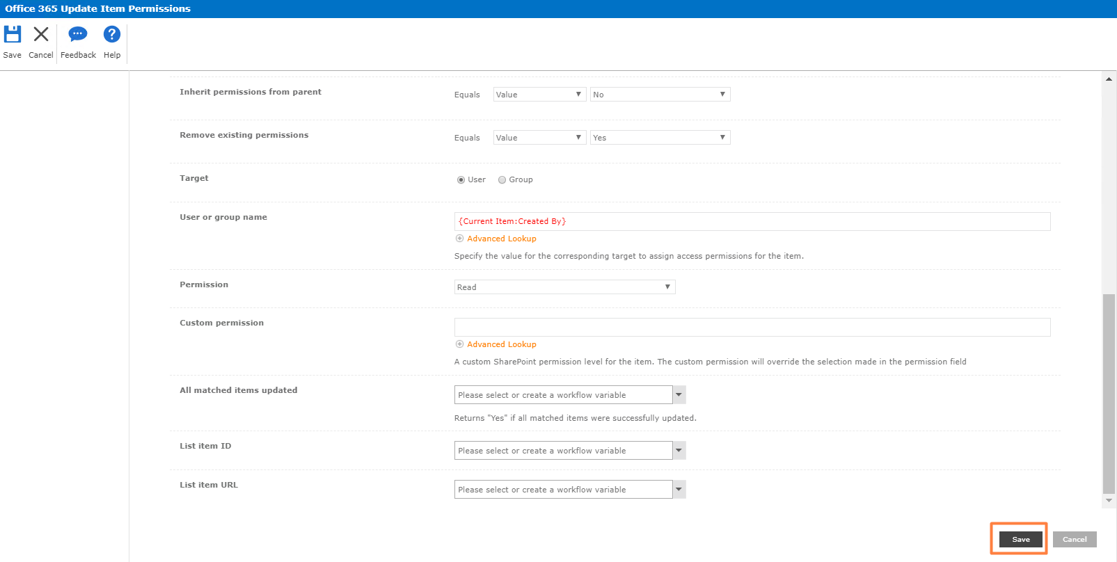 Inherit Permissions from parent