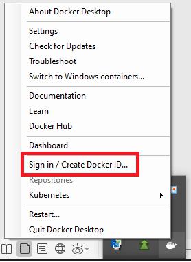 docker login