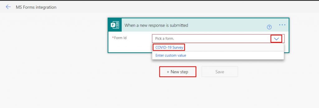 MS Forms integration MS Forms integration