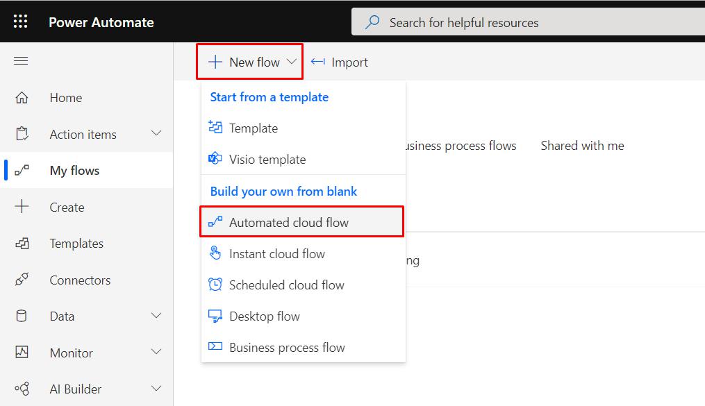 Power Automate flow Power Automate flow