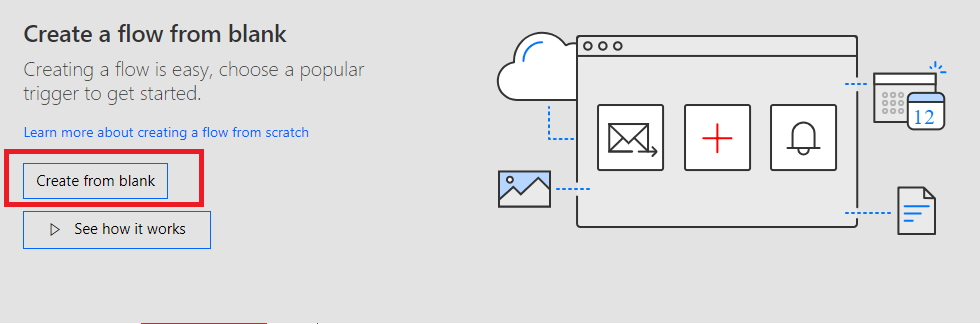 Create a Flow From Blank