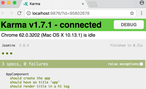 Output of Test Result in Jasmine HTML responder Output of Test Result in Jasmine HTML responder