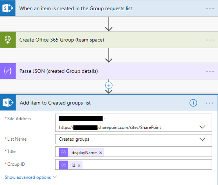 SharePoint - Create item