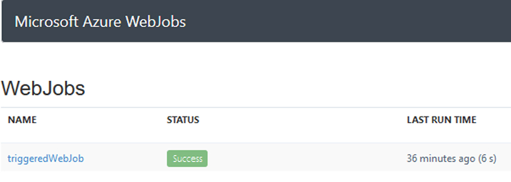 Microsoft Azure WebJobs