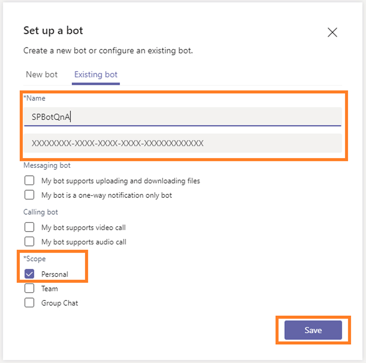 Set up a bot