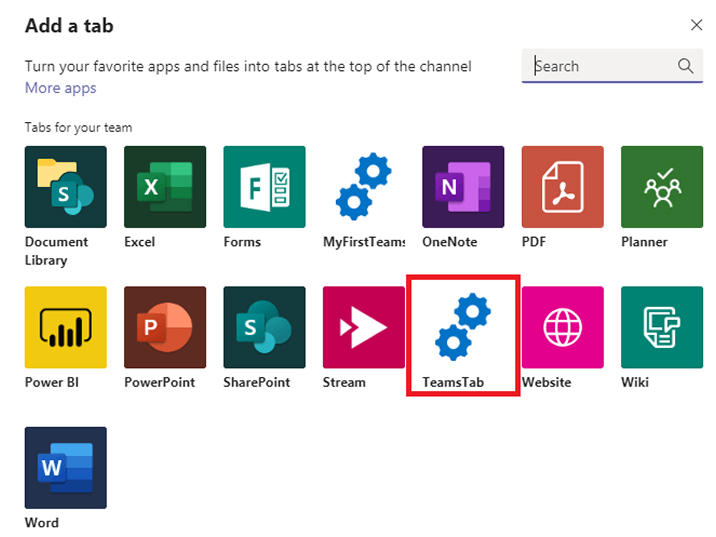 Add a tab