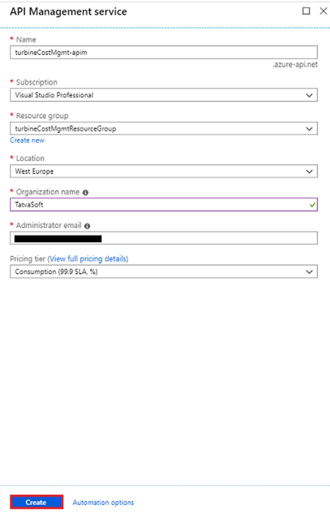 API Management service