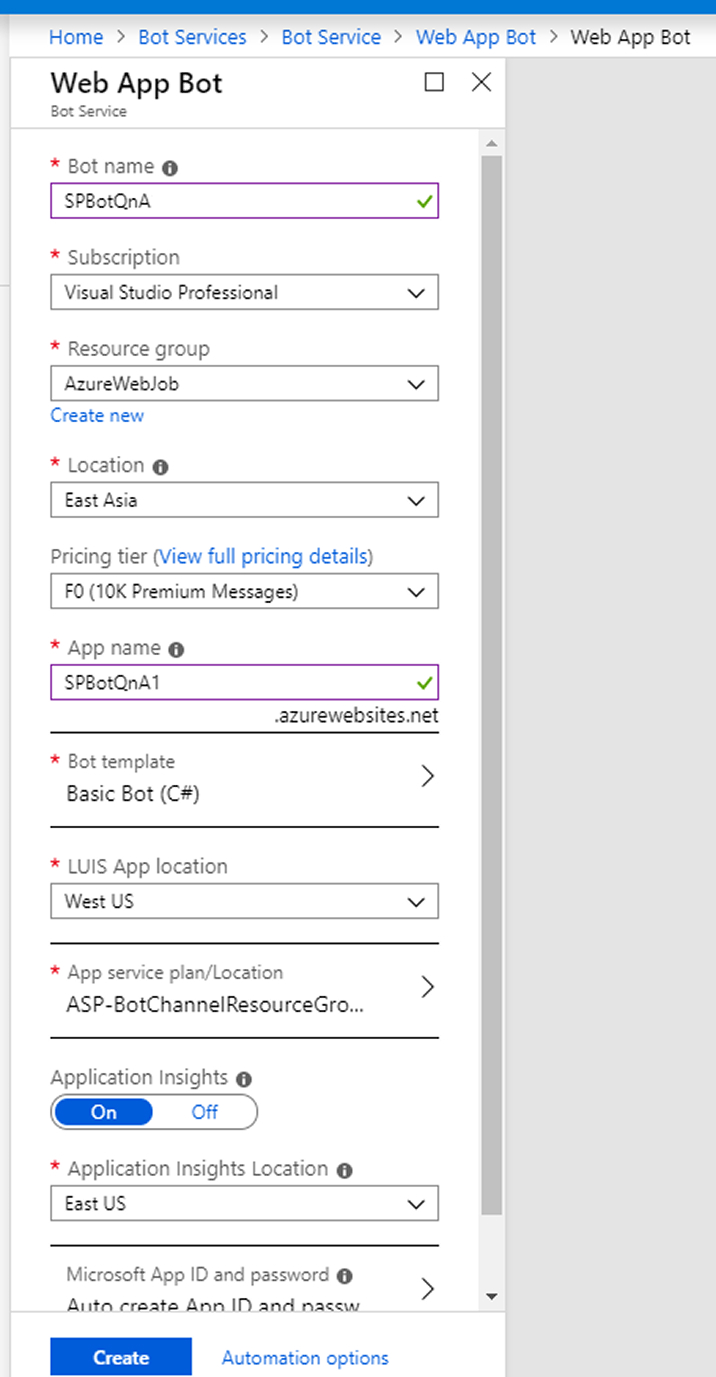 Integration of Bot Framework into Microsoft Teams