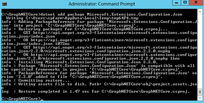 Install below NuGet packages