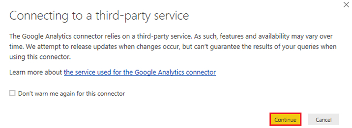 connecting to a third-party service