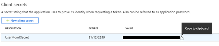 Client Secret