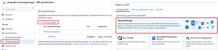 API permissions
