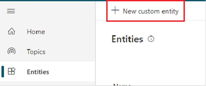 New custom entity