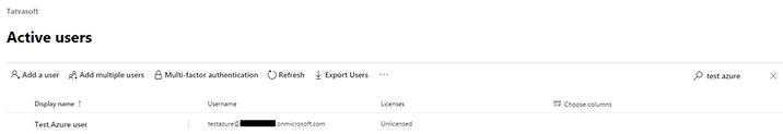 Check the Office 365 active users