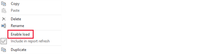 Power Query Load