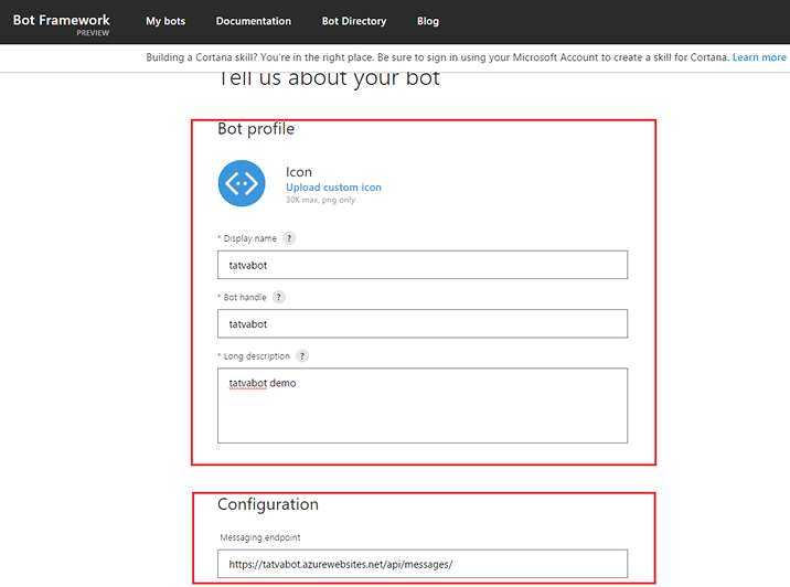 Messaging endpoint Messaging endpoint