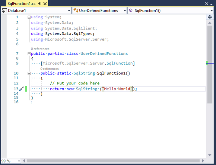 Write SQL CLR Function in C#