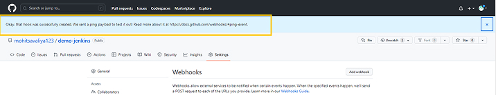 Checked out with the webhook Checked out with the webhook