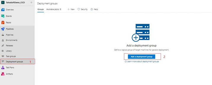 add a deployment group 