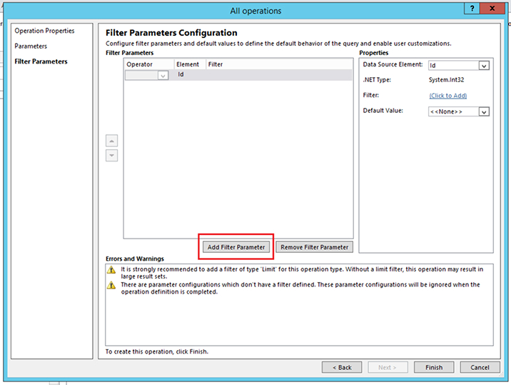 Add Filter Parameter