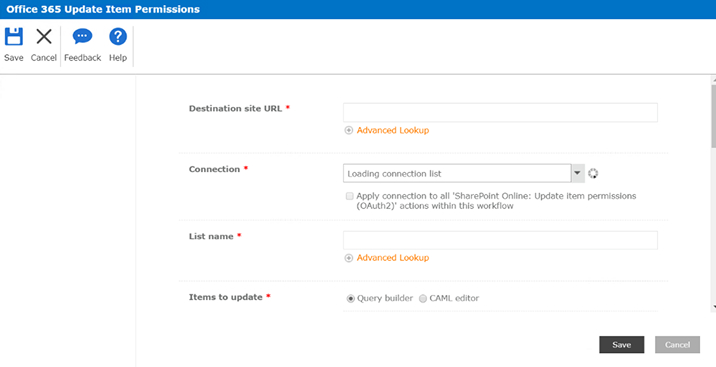 Office 365 update item permissions